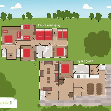 Groepsboerderij 20 Pers. *